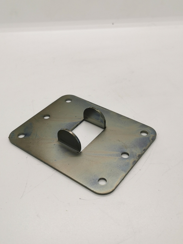 Handrail bracket for 40+60 posts, angled, mat. steel galvanized 