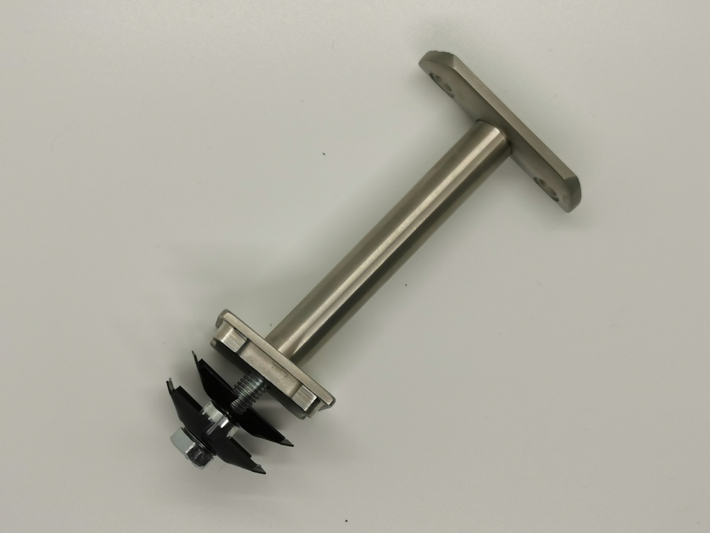 Handrail support 40mm post for Ø42.4 stainless steel tube, Mat. AISI 304 stainless steel