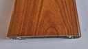 Aluminium handrail 138mm, wood decor larch - surface rough