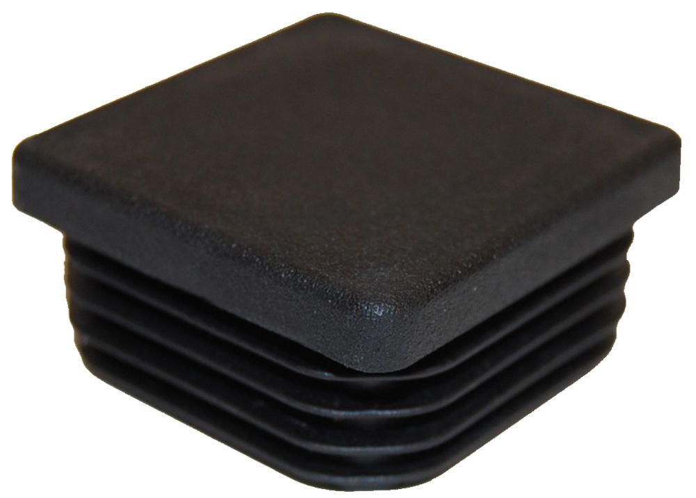 End cap PVC 80x80x2-4,5mm, black