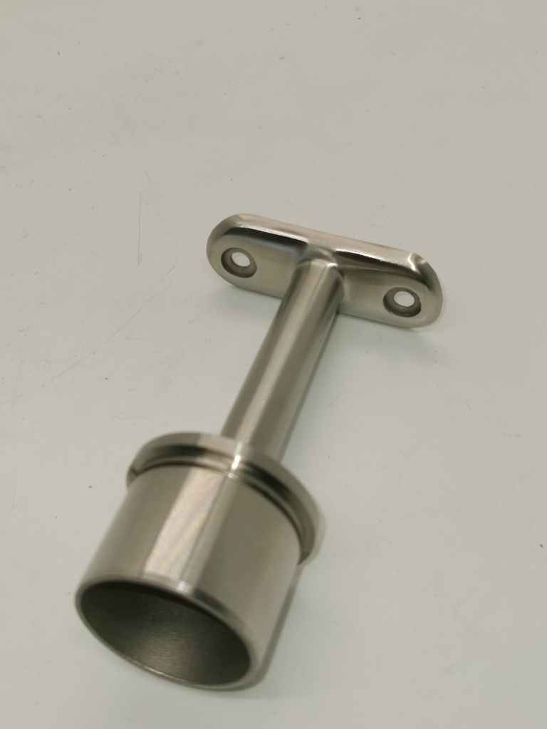 Handrail support 42.4 post for Ø42.4 stainless steel tube, Mat. AISI 304 stainless steel