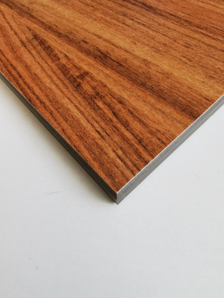 HPL board, s=8mm, wood decor, colour Padouk soft (754)