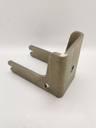 [MZ60-100-sb] Mounting shoe fence for 60s posts, support surface 100mm, flush with side, for dowelling, mat. steel galvanized