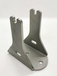 [MZ60-130] Mounting shoe fence for 60s posts, support surface 130mm, for dowelling, mat. steel galvanized